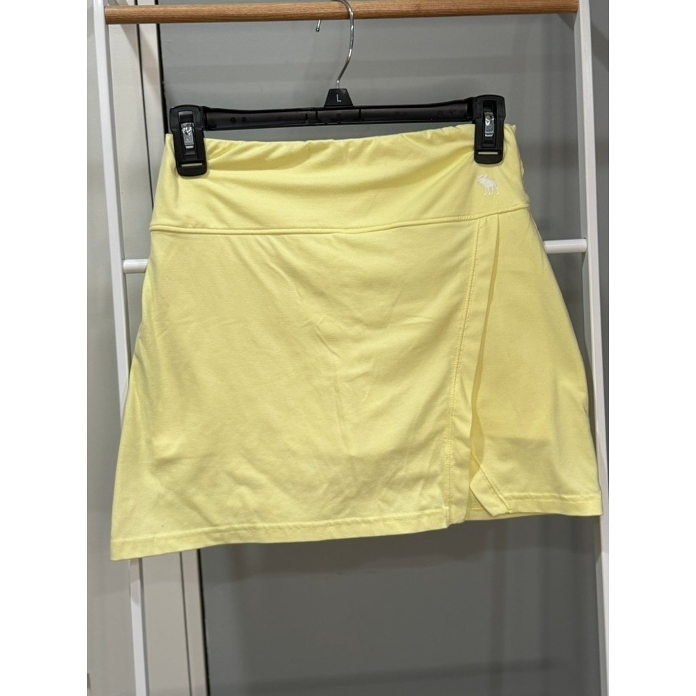 Abercrombie Kids Active Yellow Skort Girls Size 13/14 Athletic Tennis Golf Y2K